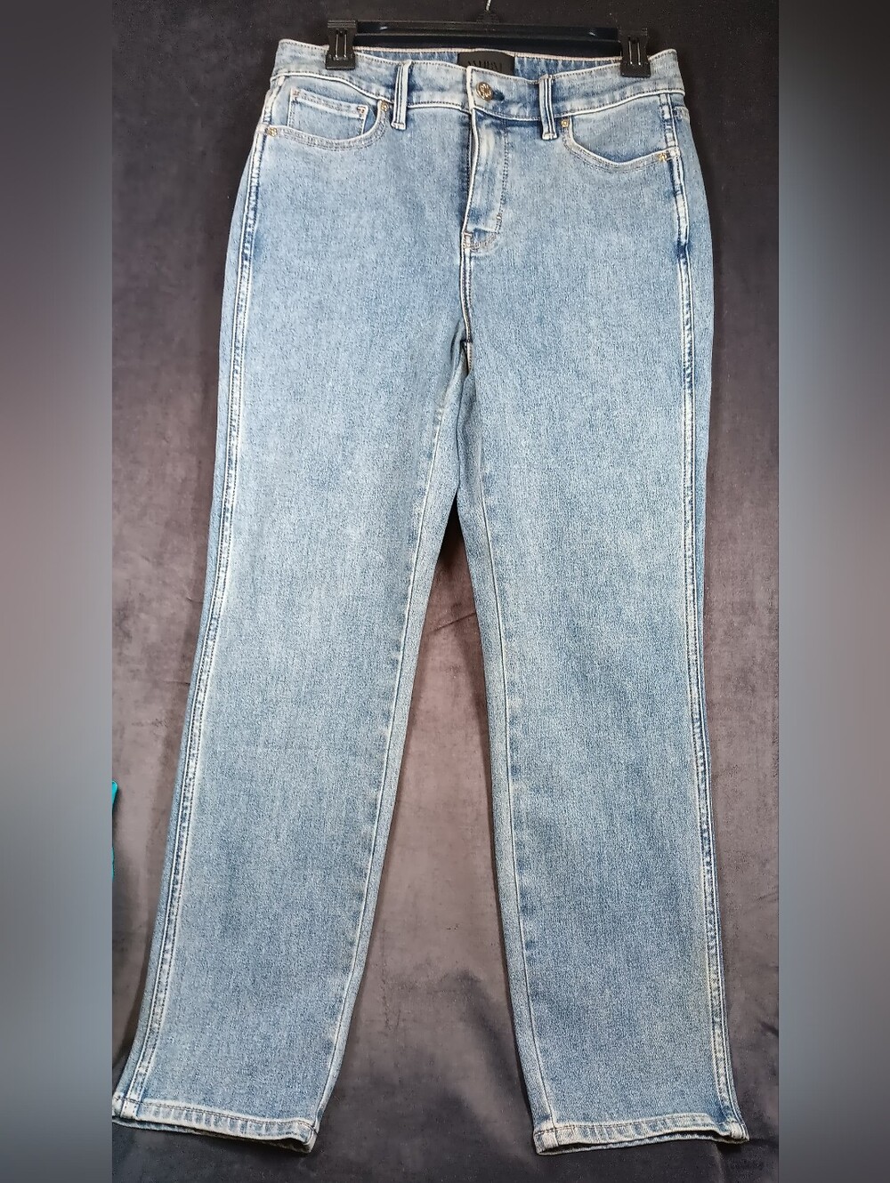 White House Black Market Light Wash Straight Leg Jeans